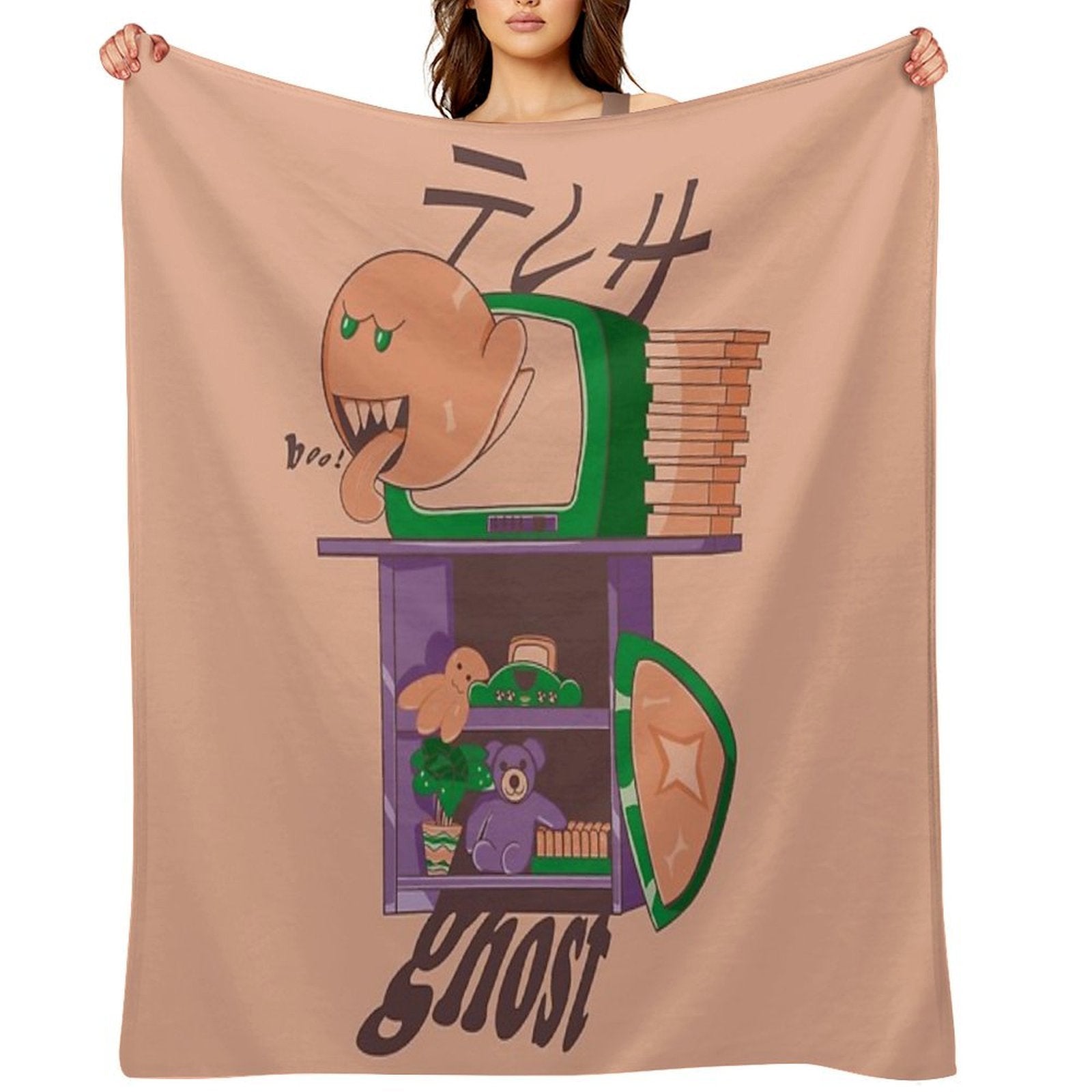 Ghost in The Console All-season Throw Blanket