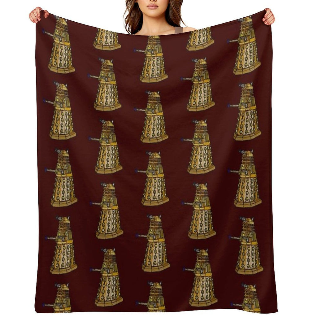 Exterminate - Mosaic of A Dalek-  Fan Art Anti-pilling Throw Blanket