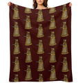 Exterminate - Mosaic of A Dalek-  Fan Art Anti-pilling Throw Blanket