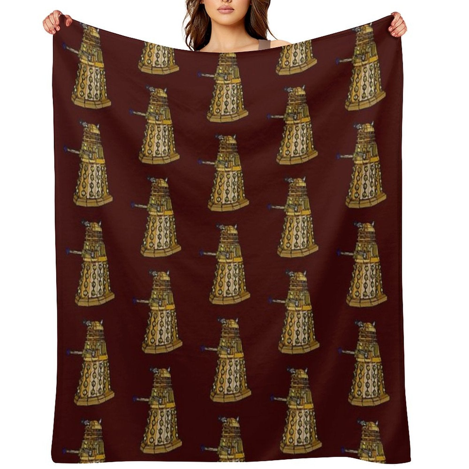 Exterminate - Mosaic of A Dalek-  Fan Art Anti-pilling Throw Blanket