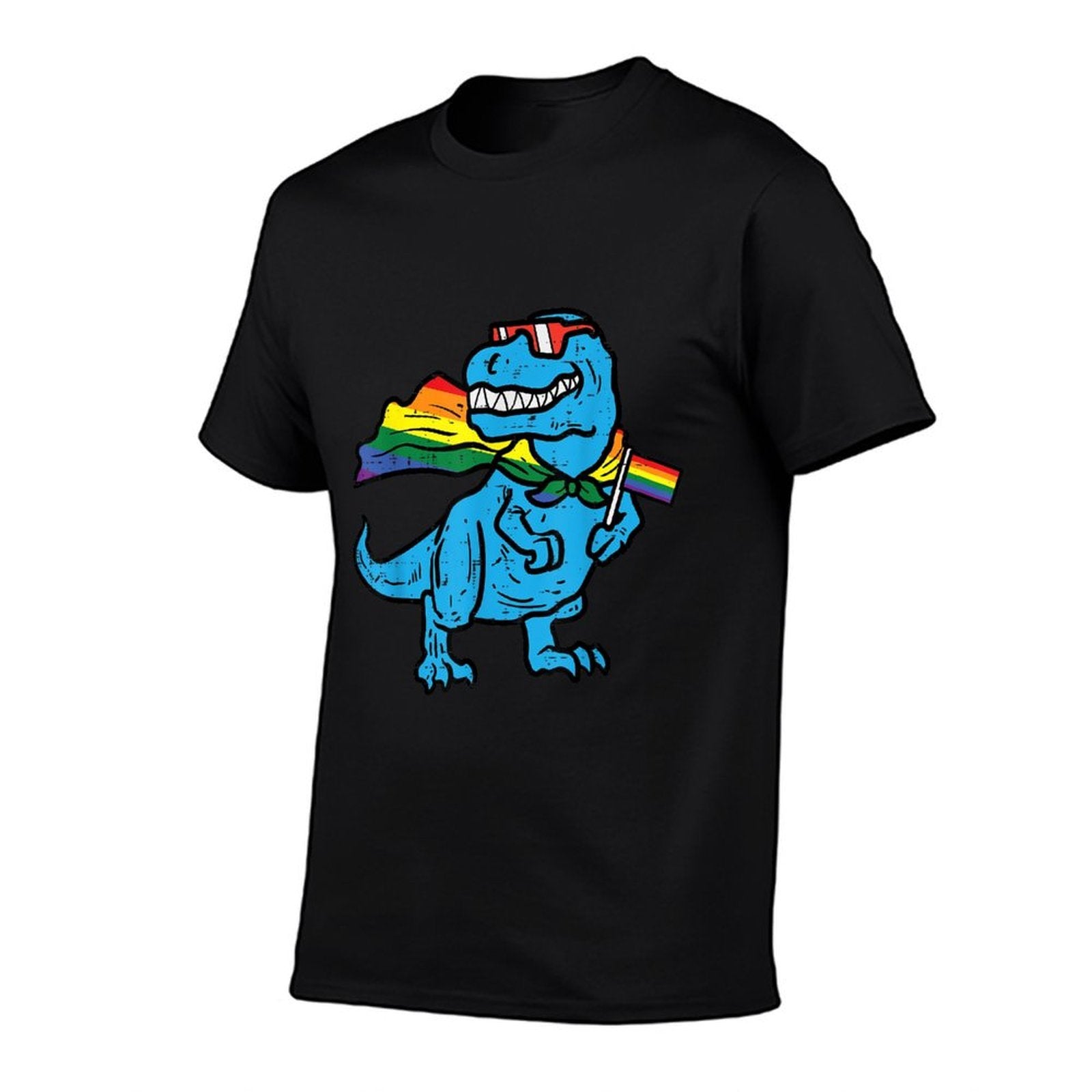 Gay Pride Dino Trex Rainbow Lgbt Ally Boys Kids Toddler  High-quality Stitching T-Shirt