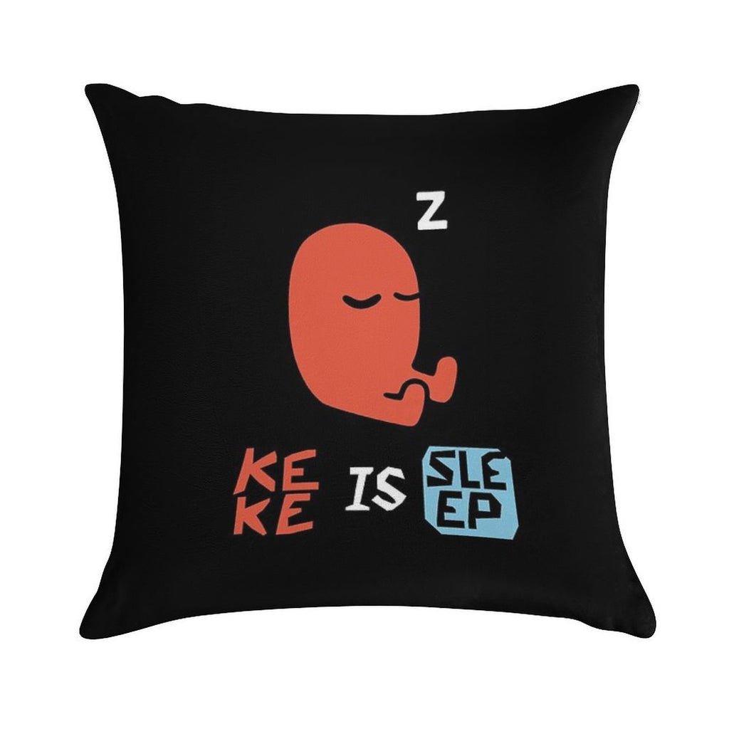 KEKE IS SLEEP Soft High-Density Material Throw Pillow