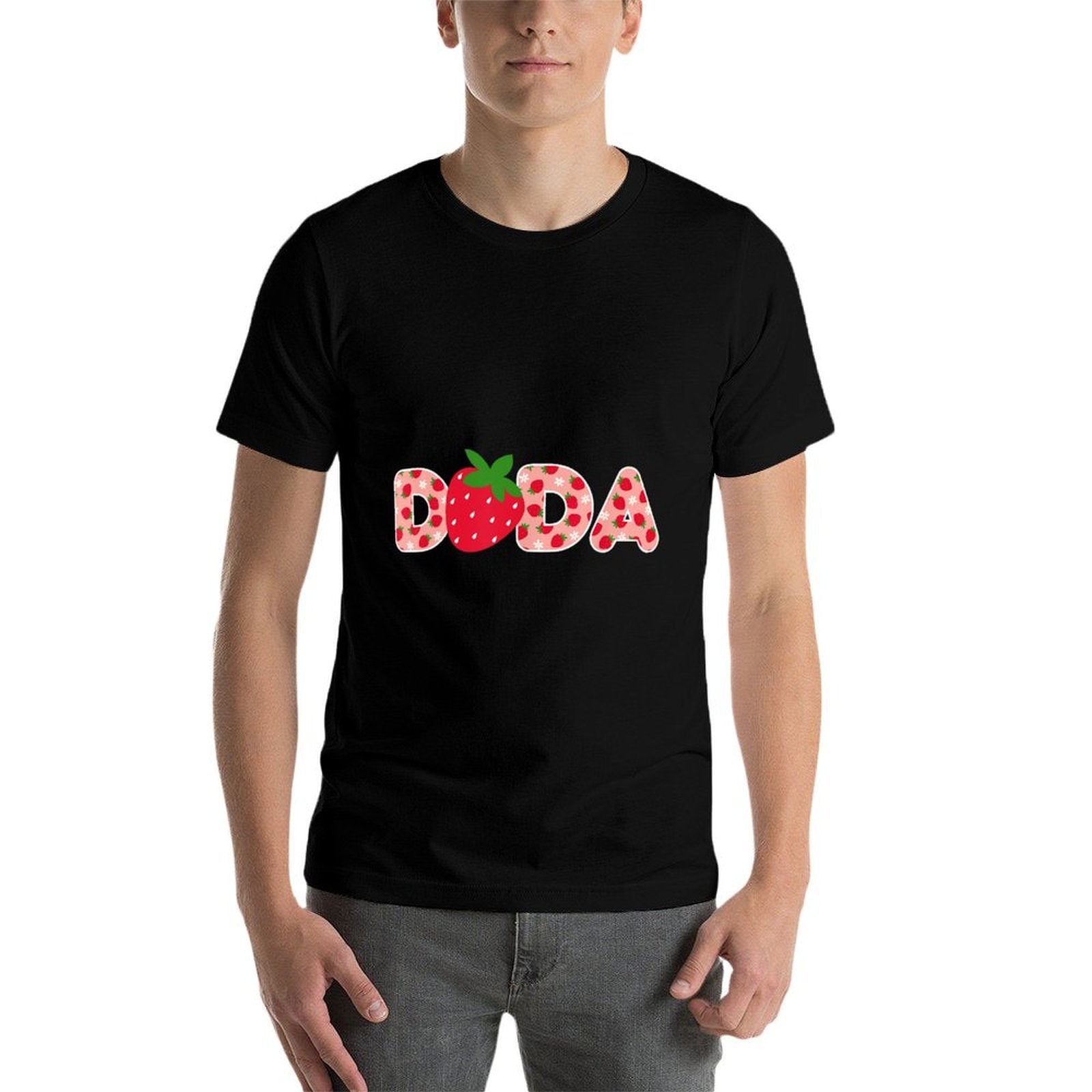 Dada Strawberry First Birthday Family Funny Strawberry  Eco-friendly Material T-Shirt