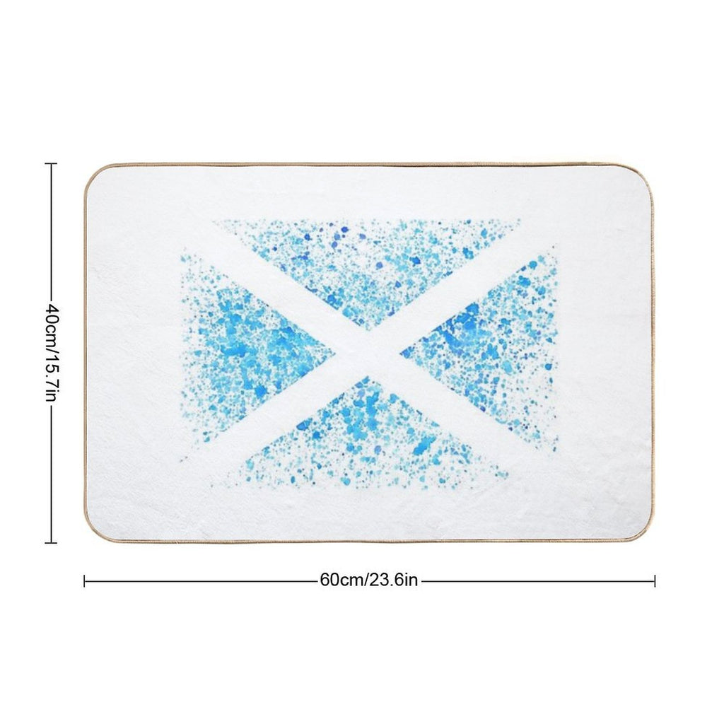 Scottish Saltire Flag - The Cross of St Andrew, Patron Saint of Scotland  Easy Maintenance Bath Mat