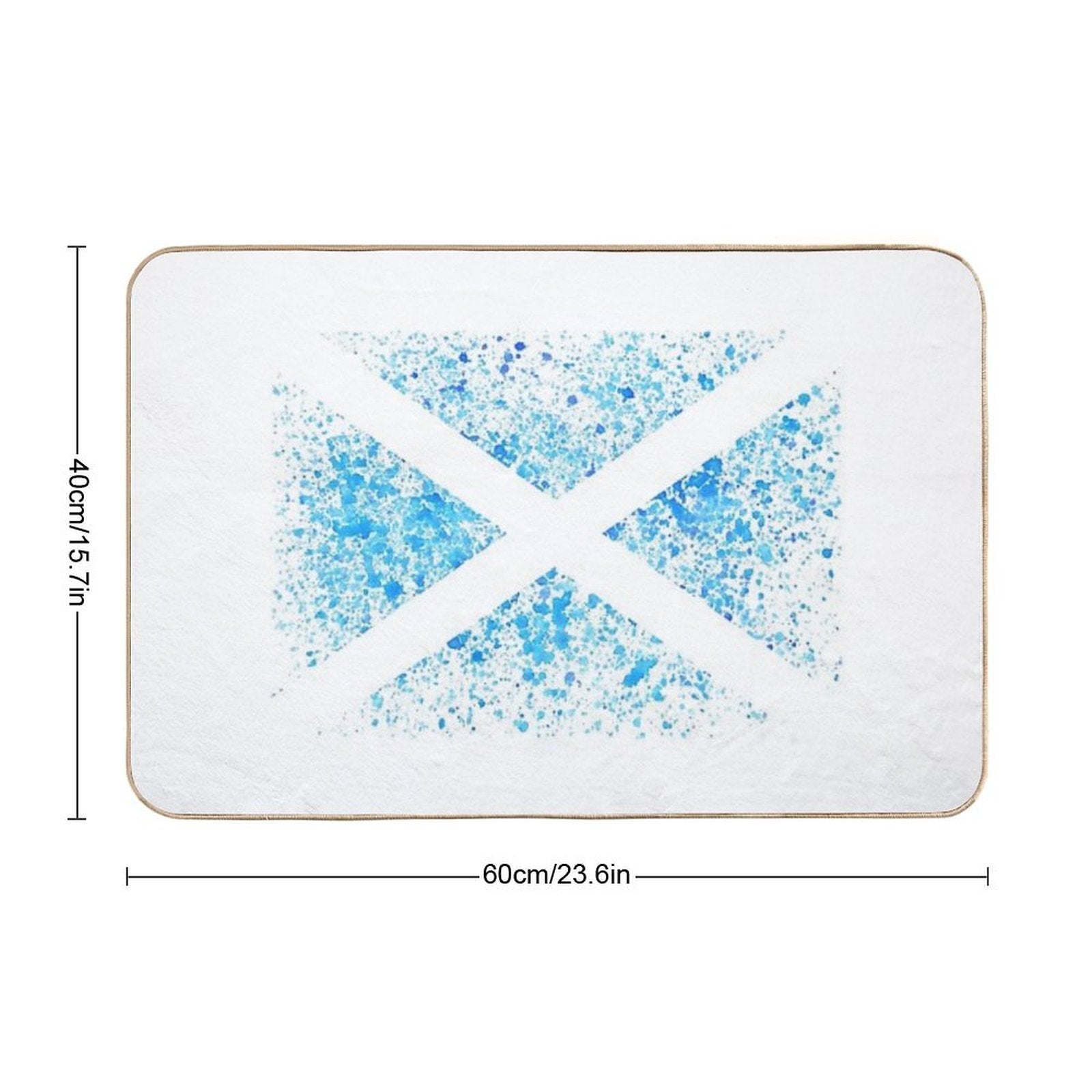 Scottish Saltire Flag - The Cross of St Andrew, Patron Saint of Scotland  Easy Maintenance Bath Mat