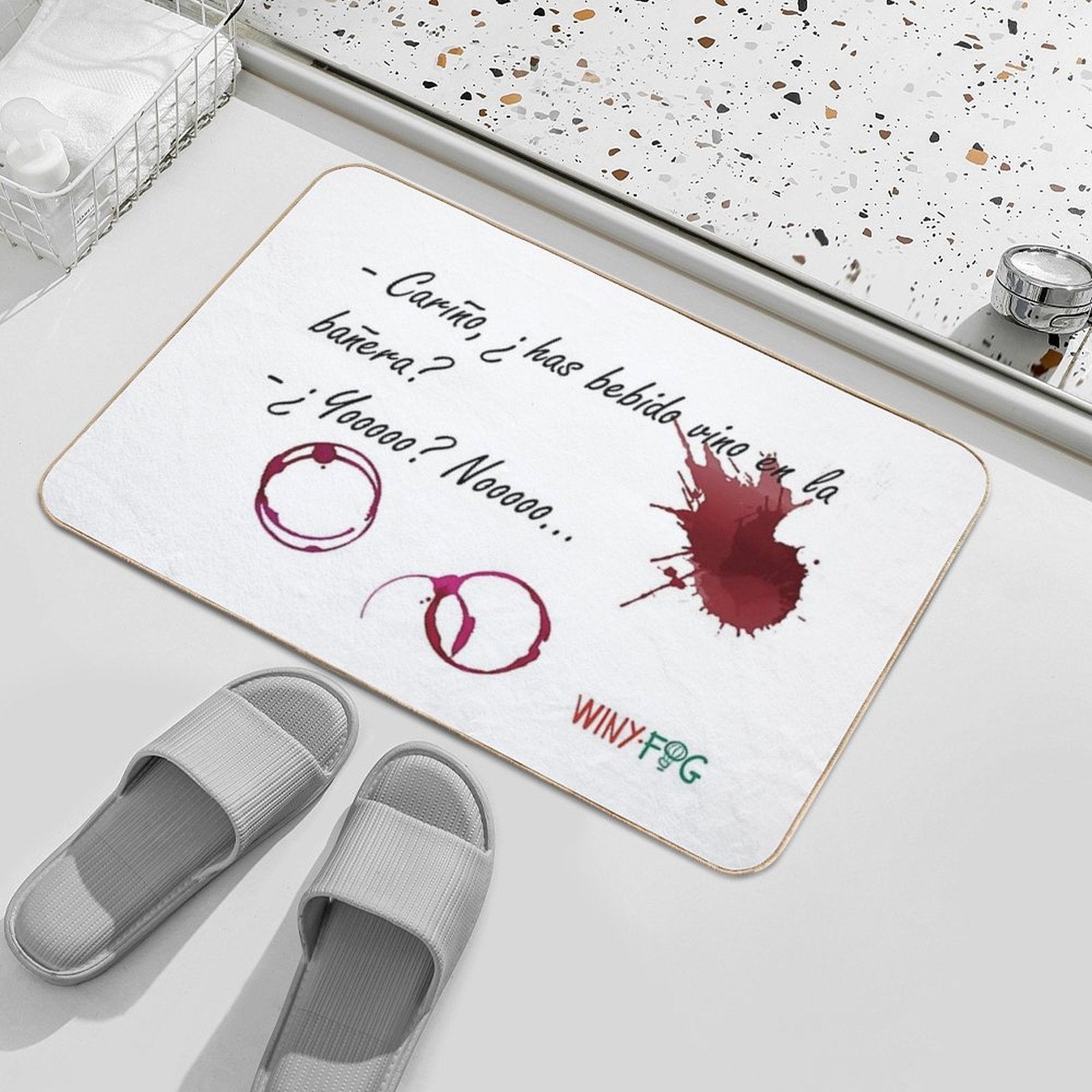 Have You Had Wine in The Bathtub  Repositionable Bath Mat