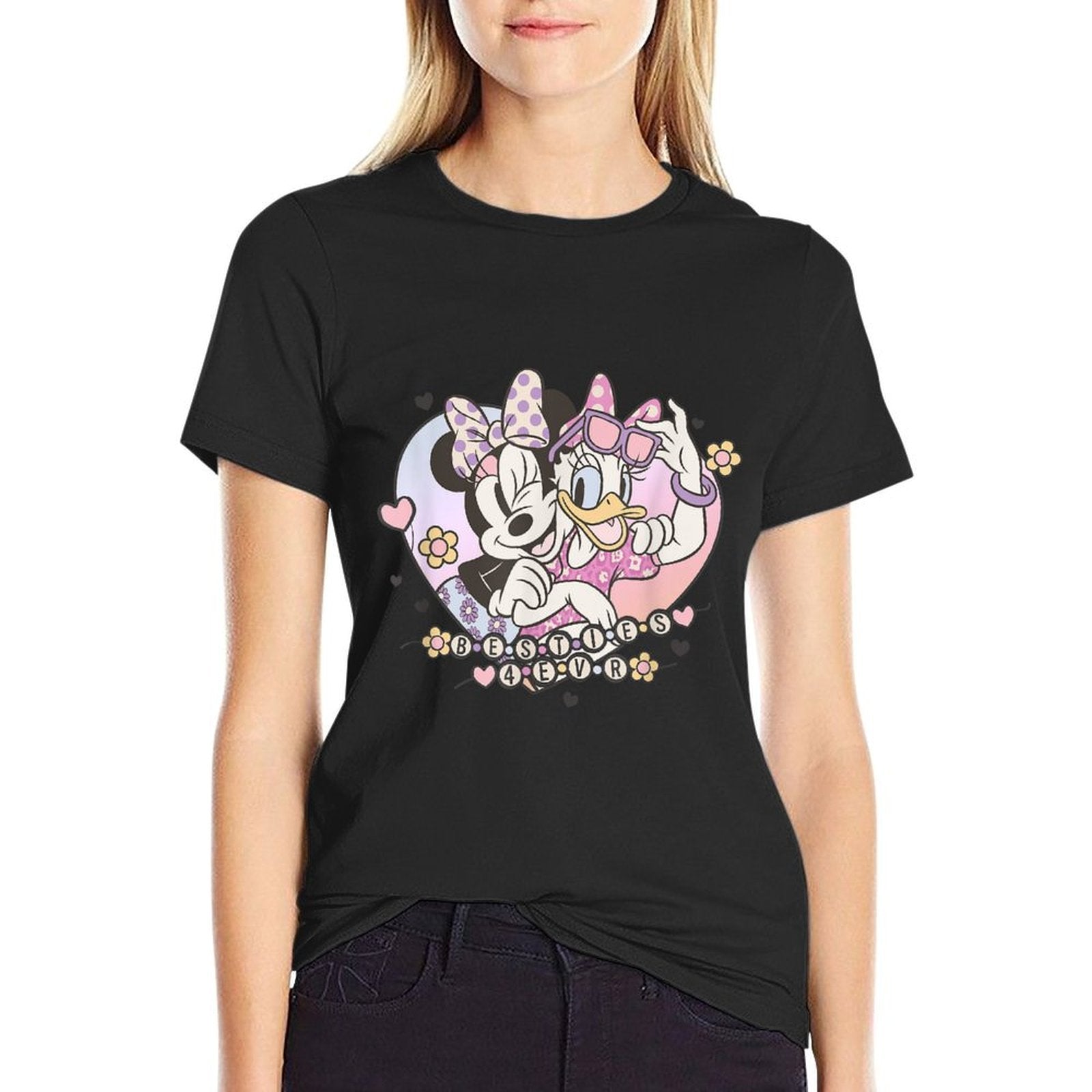 Disney Mickey And Friends Besties 4 Ever Minnie And Daisy  Lightweight T-Shirt