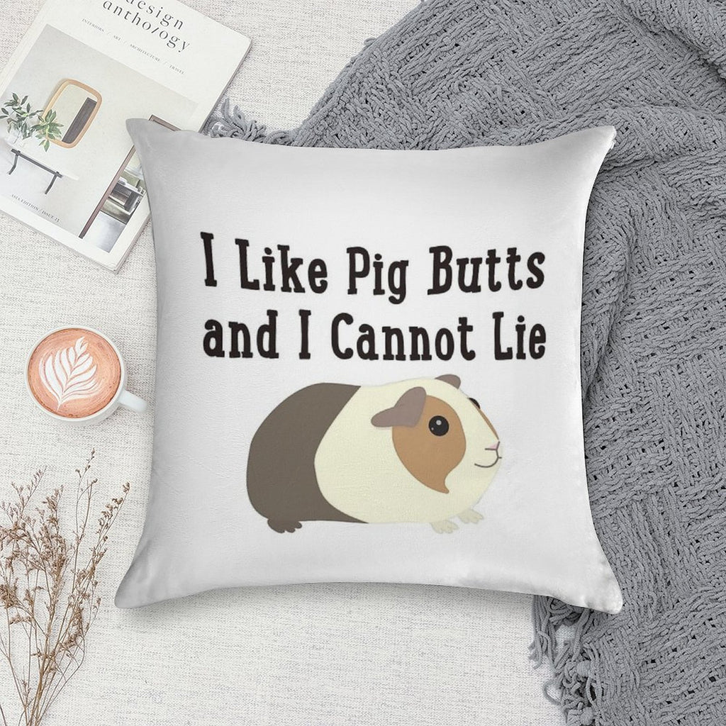 Guinea Pig Butts Soft Gift Ready Throw Pillow