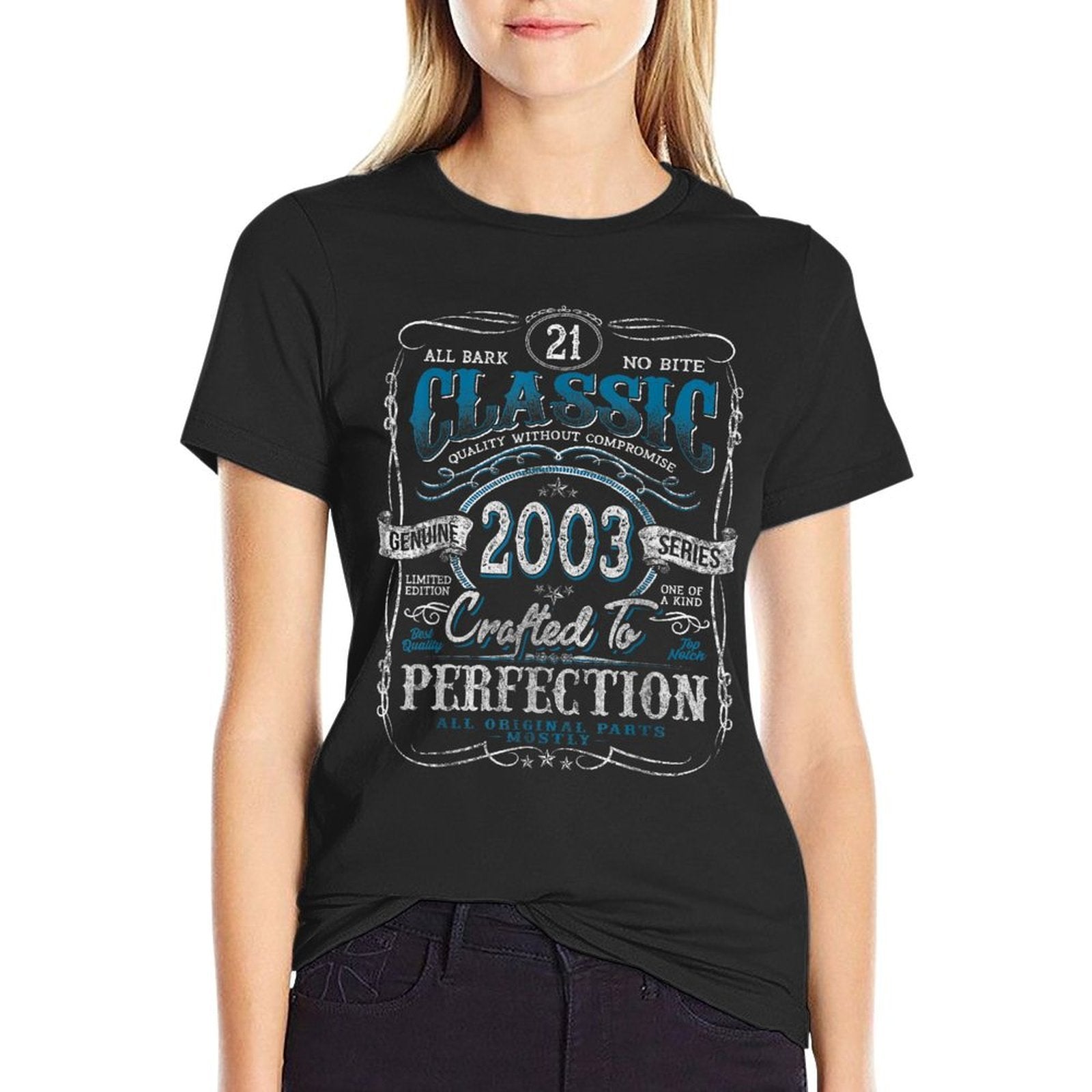 Vintage 2003 Limited Edition 21 Year Old 21st Birthday  Vintage-inspired T-Shirt