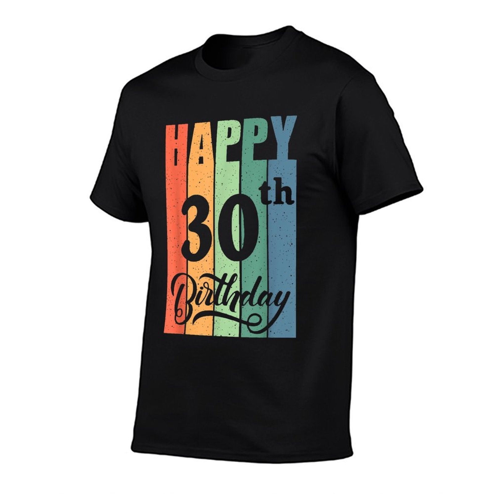 Retro Birthday Gift for 30 Years Old Happy 30th Birthday  Trendy Pattern T-Shirt