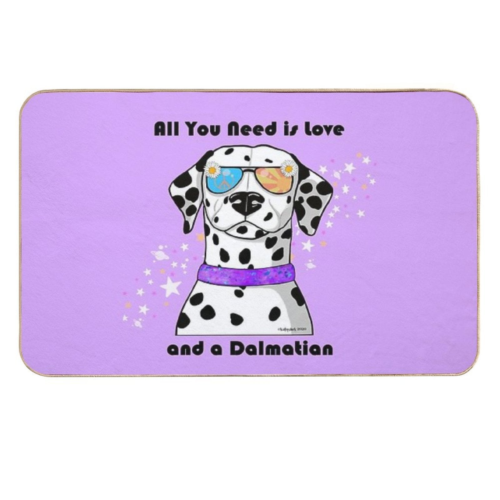 All You Need Is Love And A Dalmatian  Toxin-Free Bath Mat