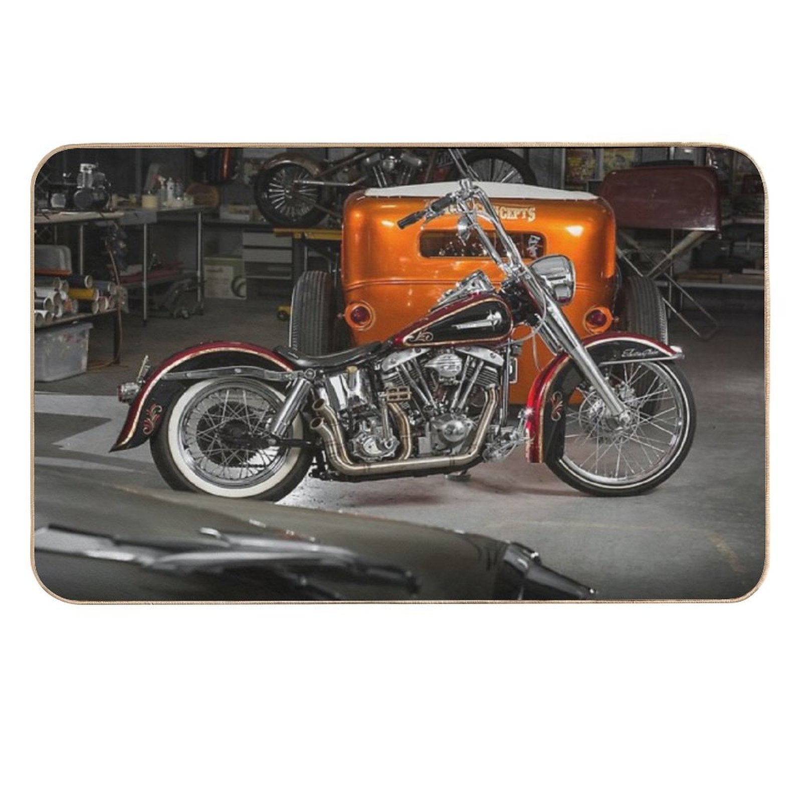 Damien King's Harley Davidson  Eco-Friendly Bath Mat