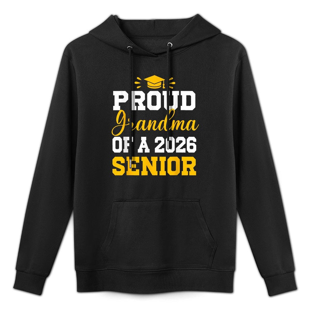 Senior Grandma Class of 2026 Graduation College Graduate Machine Washable Hoodie
