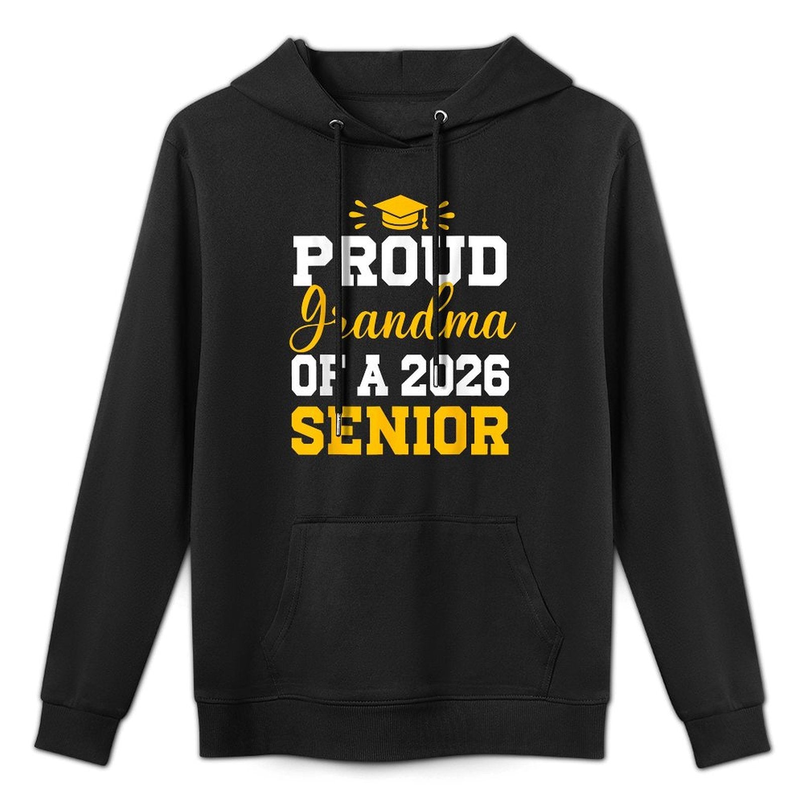 Senior Grandma Class of 2026 Graduation College Graduate Machine Washable Hoodie