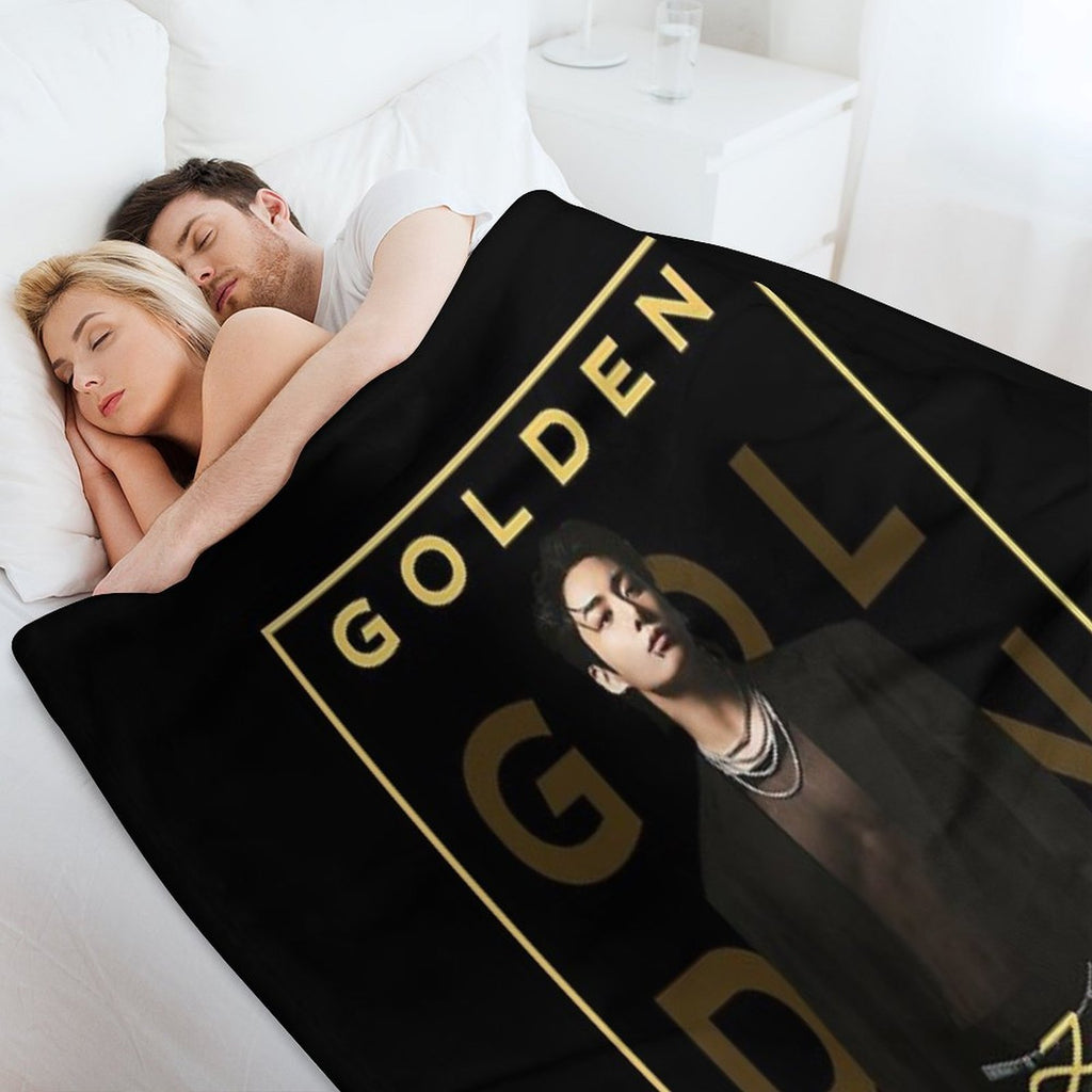 BTS Golden Jungkook Jung Kook Gift-ready Throw Blanket