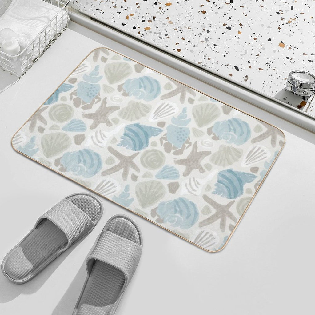 She Sells Seashells by The Seashore  Fade-Resistant Bath Mat
