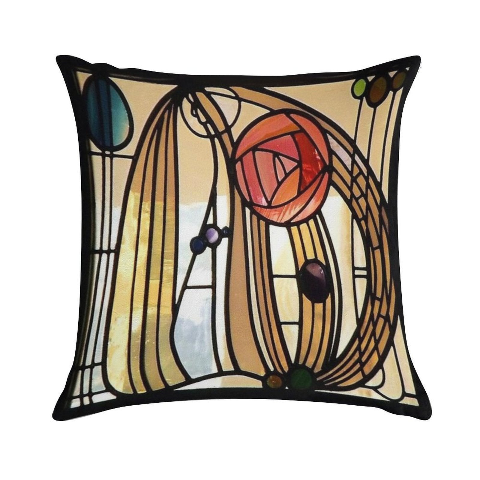 MacIntosh Rose Soft Hidden Zipper Throw Pillow