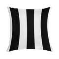 Black And White Stripes Soft Shrink-Resistant Throw Pillow