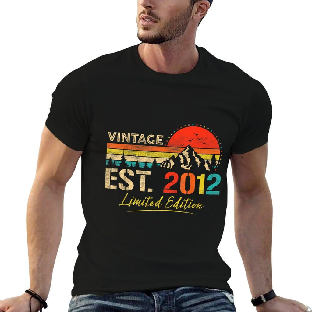 Vintage Est 2012 Limited Edition 13th Birthday 13 Years Old Comfortable T-Shirt