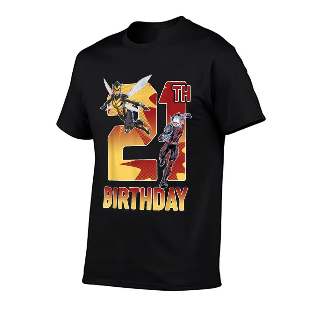 Marvel Comics Avengers Ant-Man & The Wasp 21st Birthday  Cotton T-Shirt