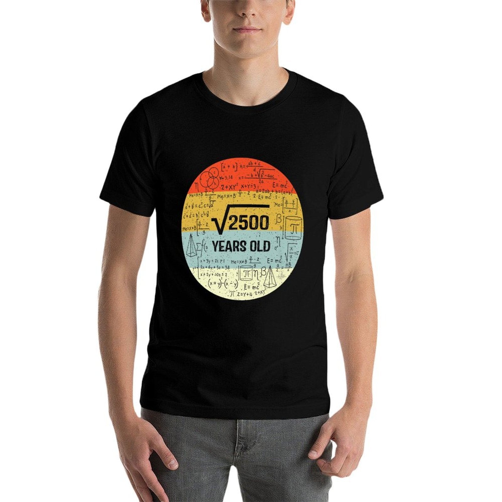 Square Root of 2500 Retro Style 50 Years Old 50th Birthday Premium  Graphic-printed T-Shirt