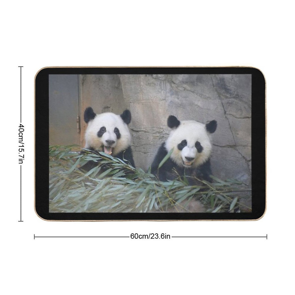 Giant Pandas Ya Lun And Xi Lun at Zoo Atlanta  Pet-Safe Bath Mat