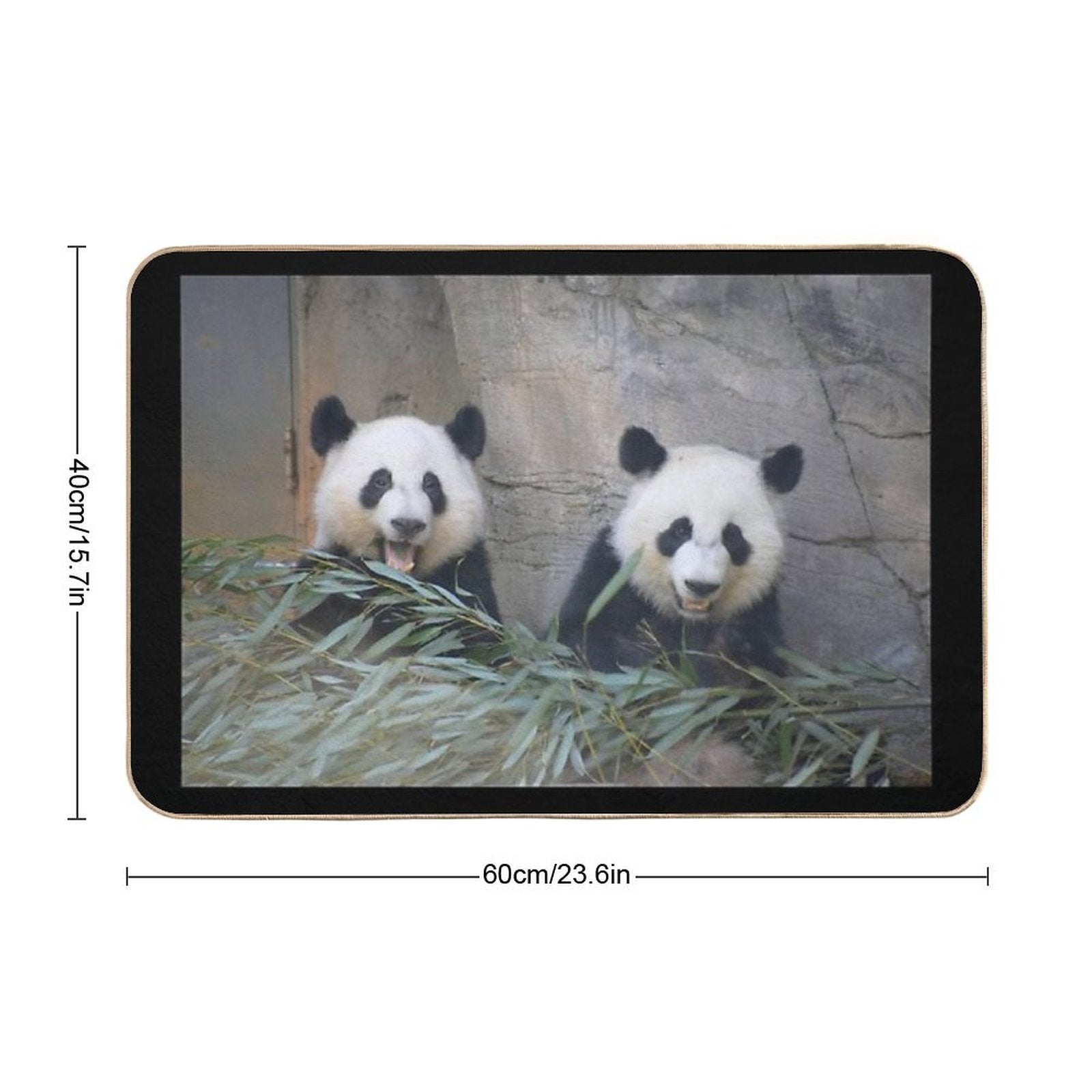 Giant Pandas Ya Lun And Xi Lun at Zoo Atlanta  Pet-Safe Bath Mat
