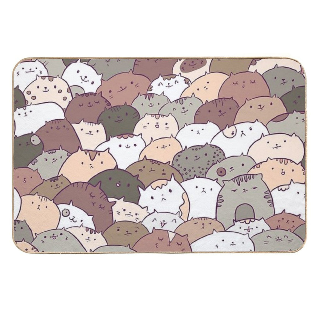 Lots of Cats  High-Traffic Bath Mat