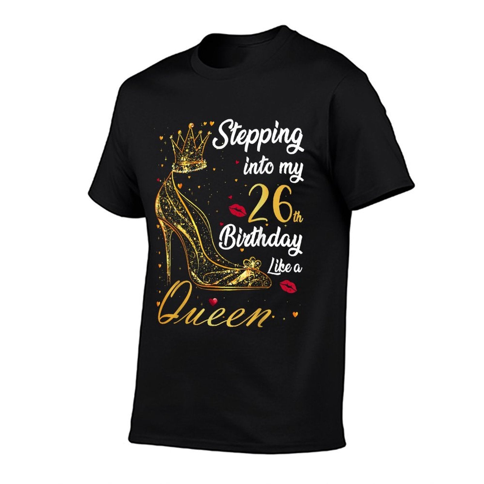 Stepping Into My 26th Birthday 26 Years Old Golden Birthday  Slim-fit Cut T-Shirt
