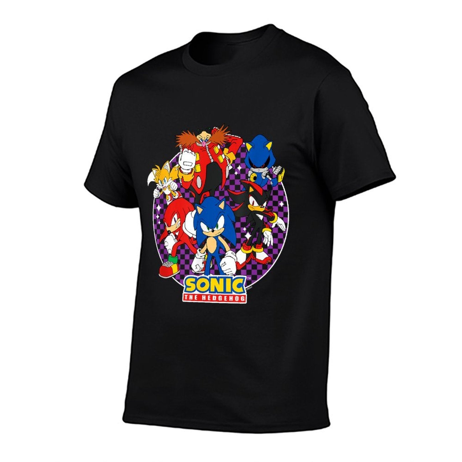 Sonic The Hedgehog Heroes & Villains Epic Portrait  Oversized Silhouette T-Shirt