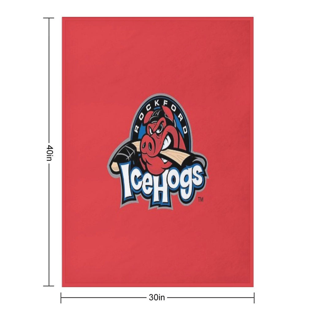 Rockford IceHogs Machine-washable Throw Blanket