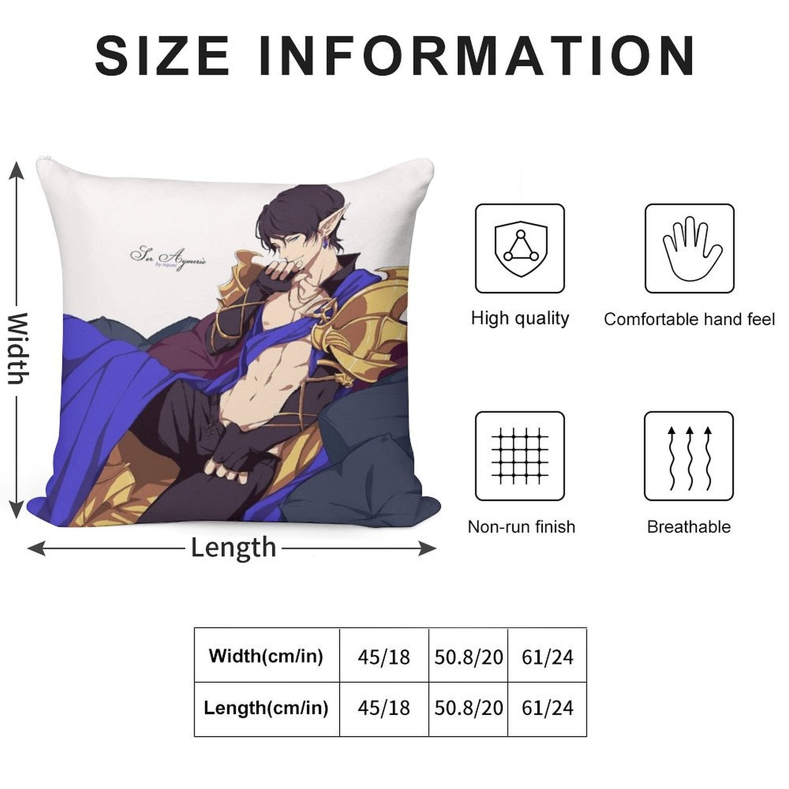 Ser Aymeric Soft Gift Ready Throw Pillow