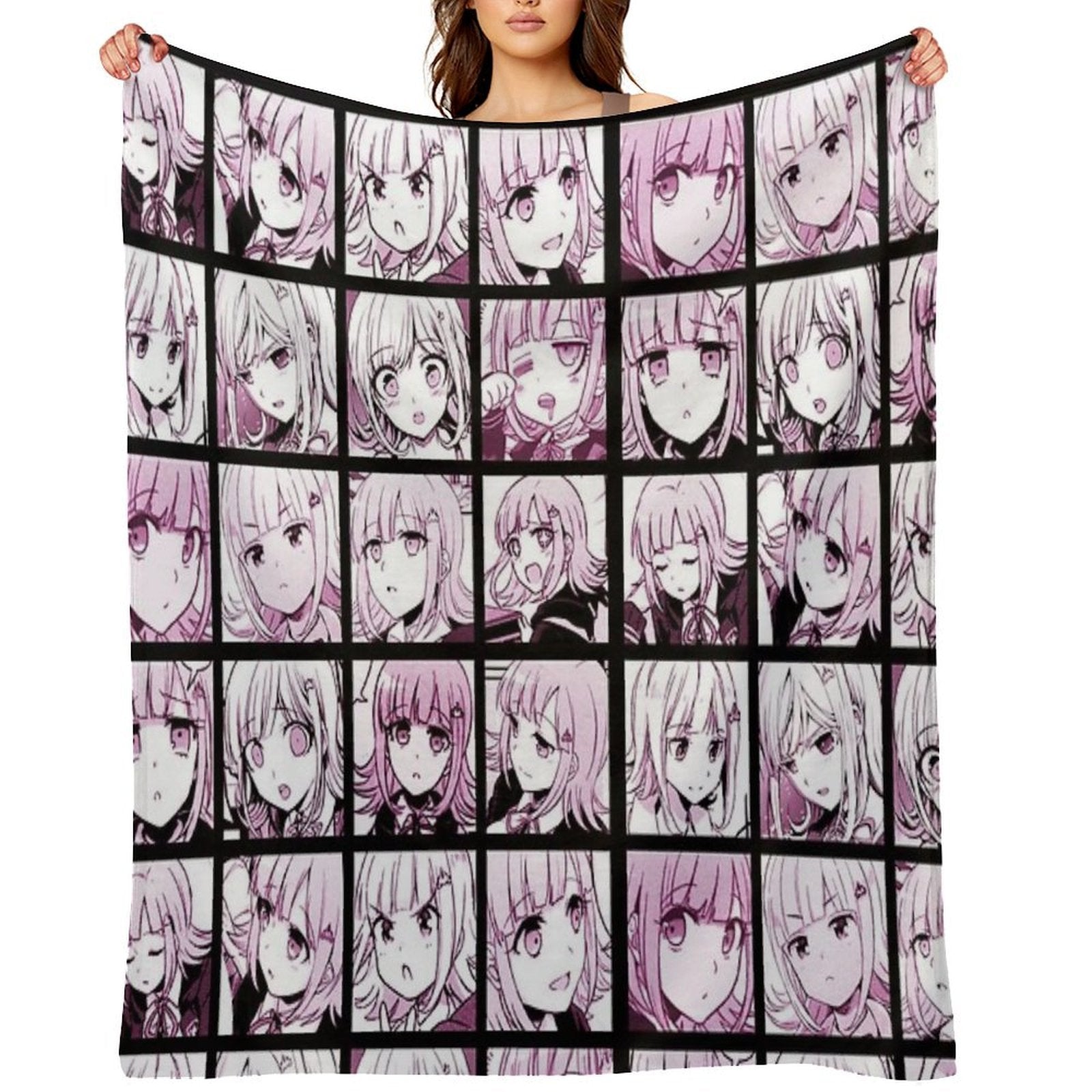 Chiaki Manga Collection (Colored) Travel-friendly Throw Blanket