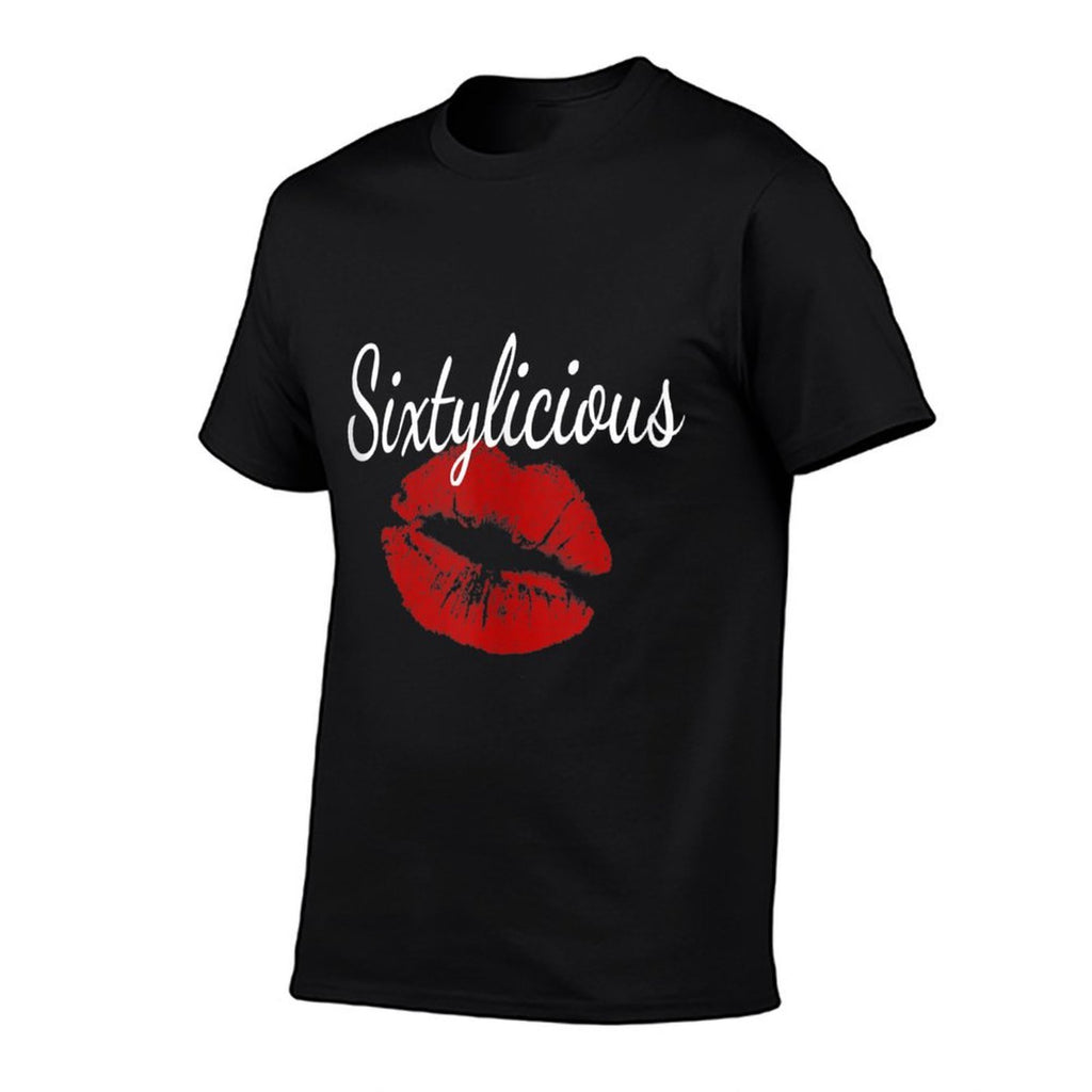 Sixtylicious 60th Birthday Idea 60 Year Old Funny Women Men  Fade-proof Color T-Shirt
