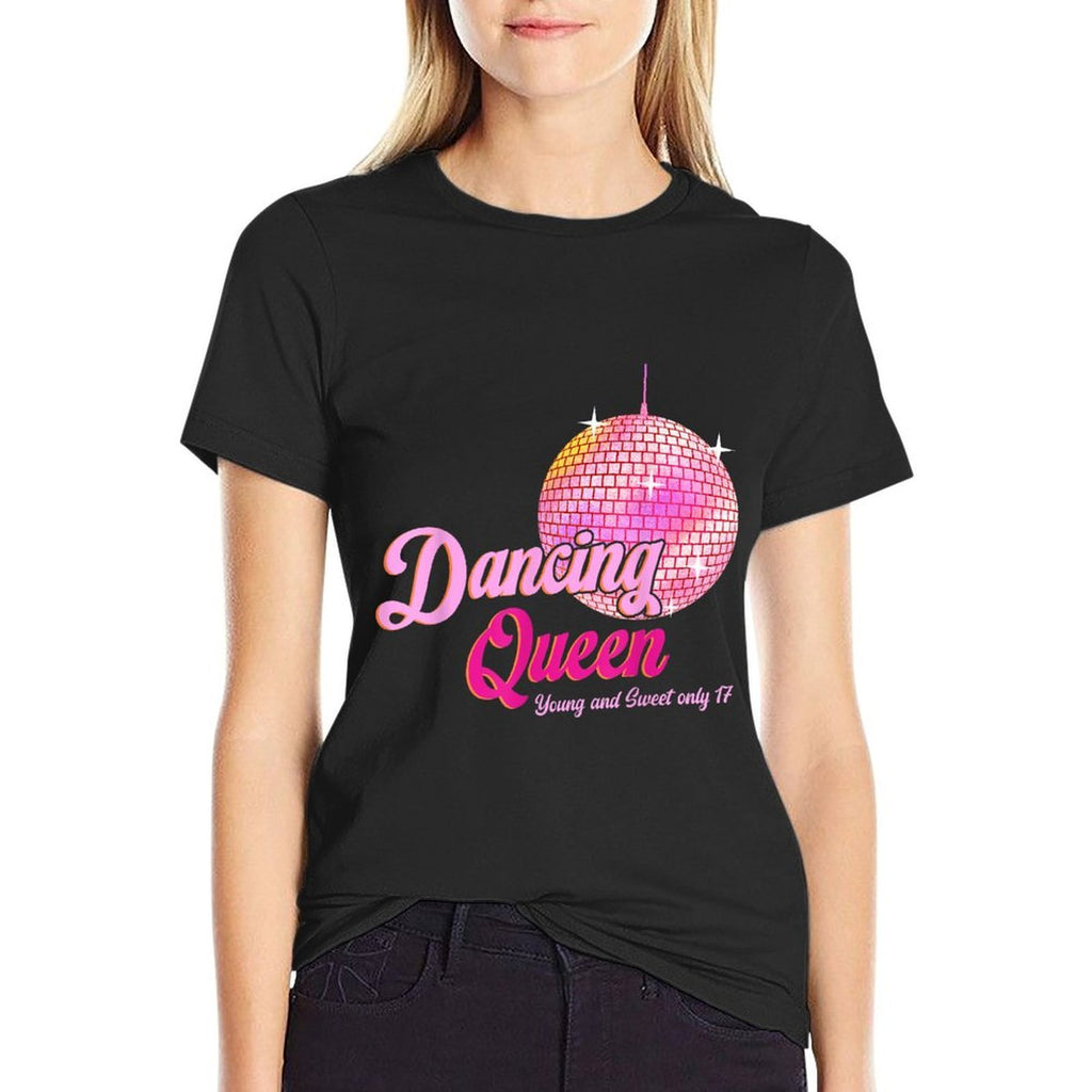 Dancing Queen 17 Birthday Vintage Dancing Disco  Odor-resistant T-Shirt