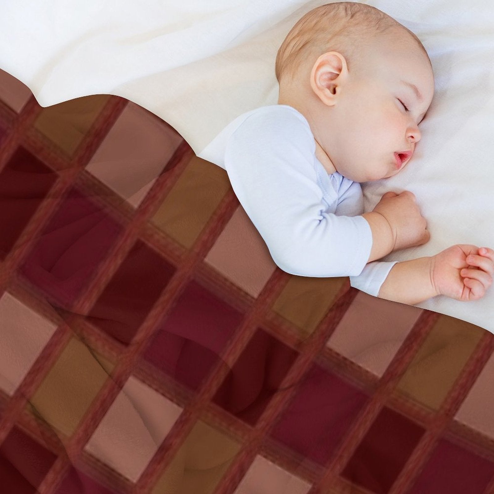 Chessboard Net  Pattern Velvety-soft Throw Blanket