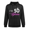 Womens Forty Years Old Birthday I'm 50 Bitches Women 50th Easy Care Hoodie
