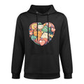 Kawaii Anime Cat Valentines Day Heart Shaped Graphic Girls Casual Wear Hoodie