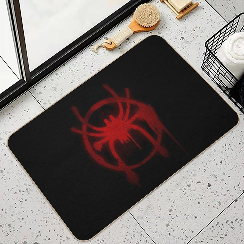 Miles Morales Spider Symbol  Absorbent Bath Mat
