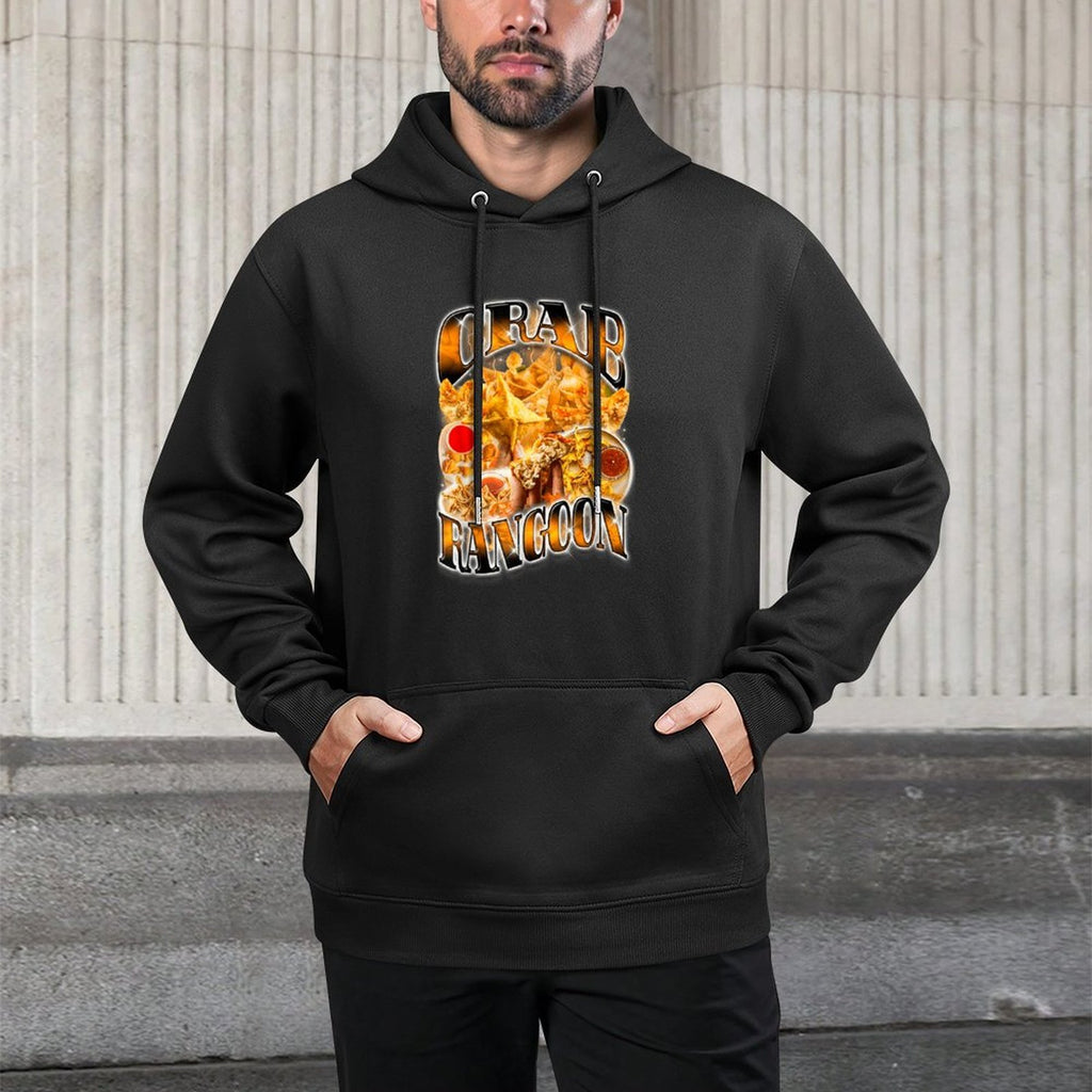 Bootleg Rap Aesthetic Goons Meme Funny Crab Rangoons 1990s Durable Construction Hoodie