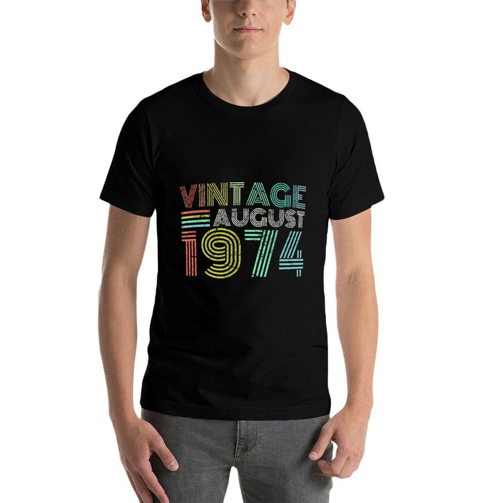 1974 Vintage For Men Women August 50th Birthday  Eco-friendly Material T-Shirt