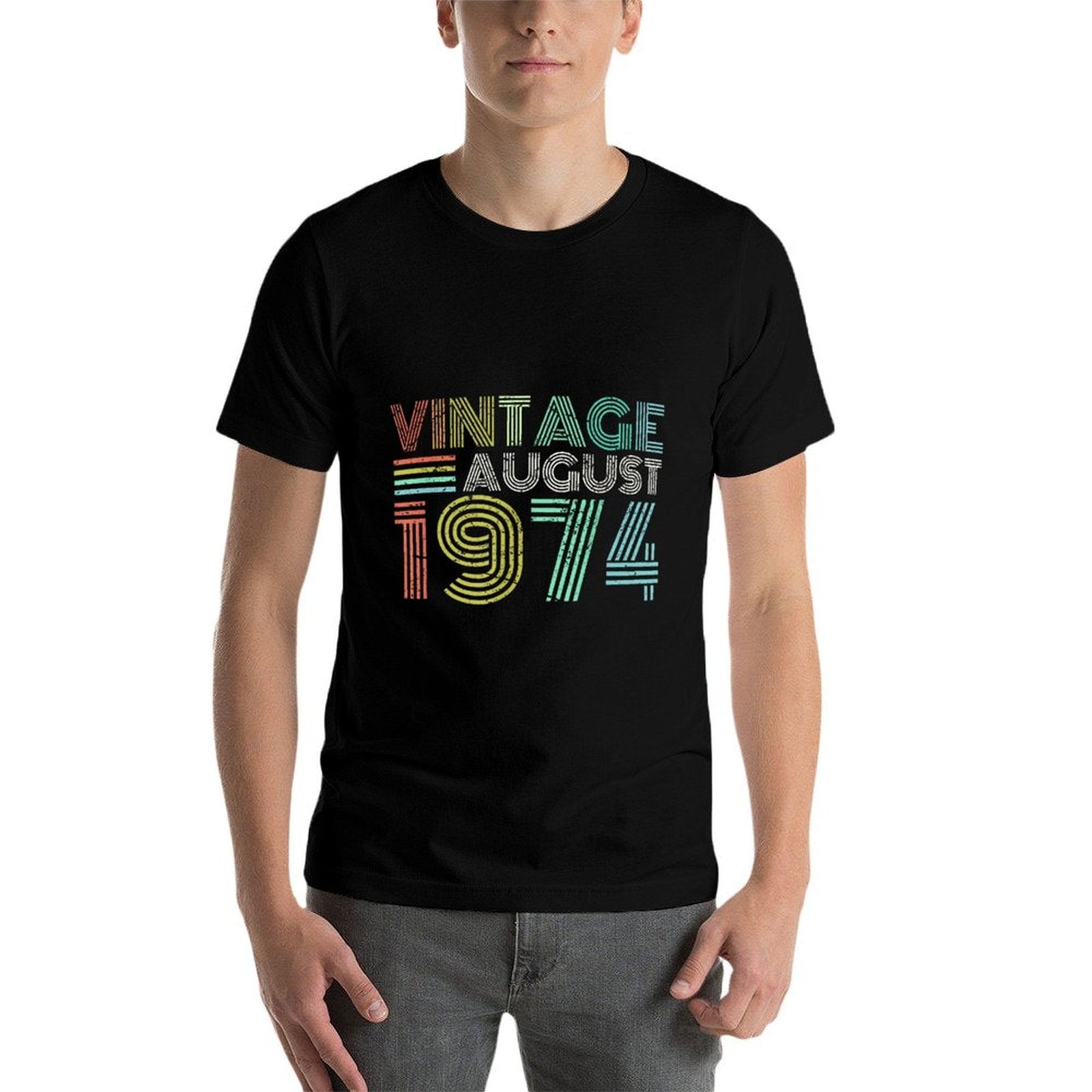 1974 Vintage For Men Women August 50th Birthday  Eco-friendly Material T-Shirt