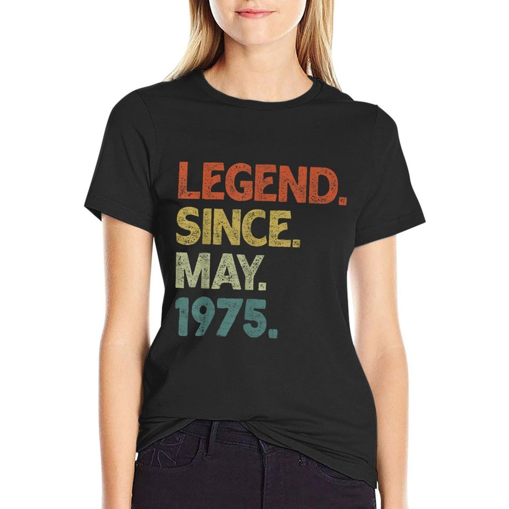 50 Years Old Legends Since May 1975 50th Birthday  Affordable Price T-Shirt