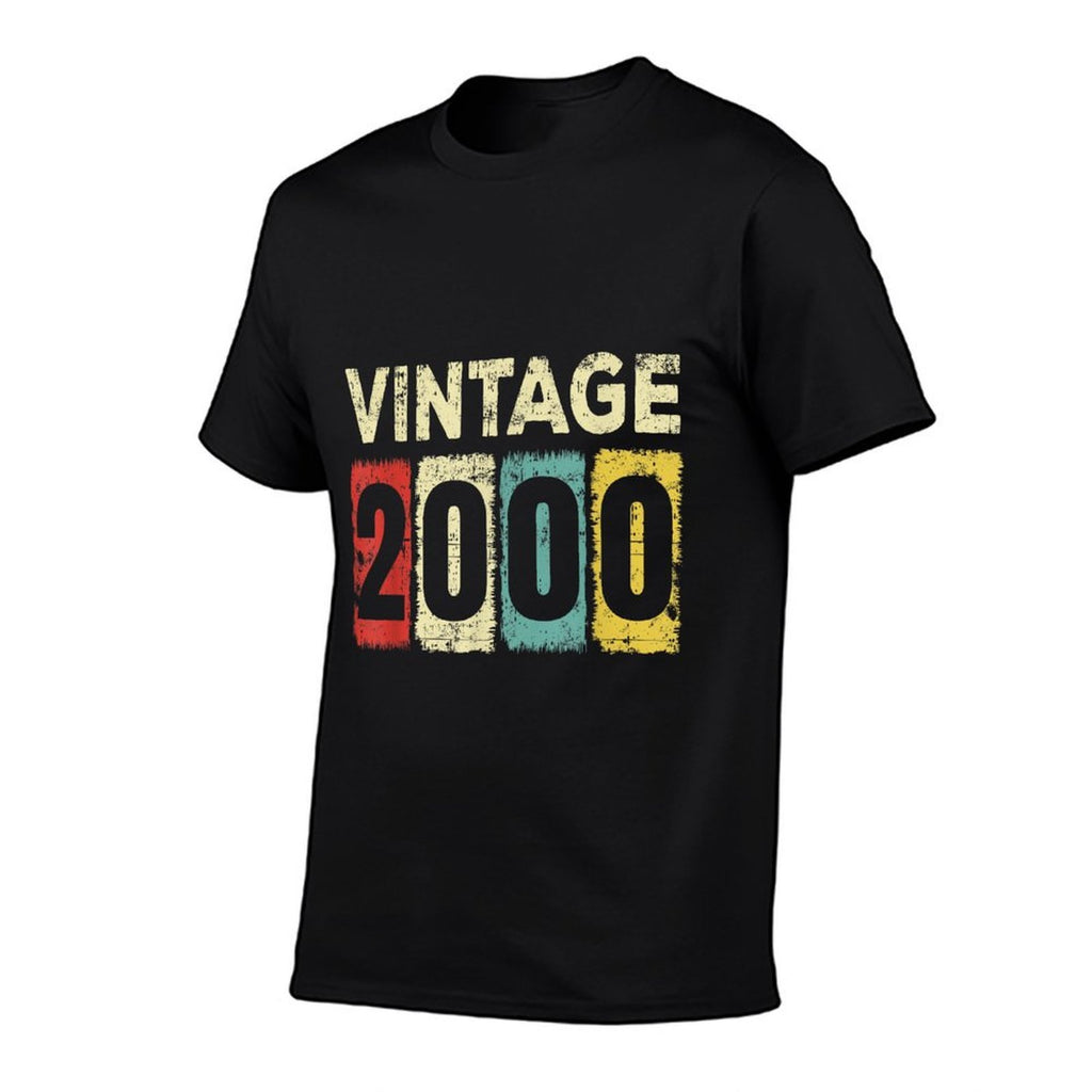 25 Year Old Birthday Vintage 2000 25th Birthday  Wrinkle-resistant T-Shirt