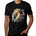 Colorful Abstract Lion Artwork Lion  Quick-drying T-Shirt