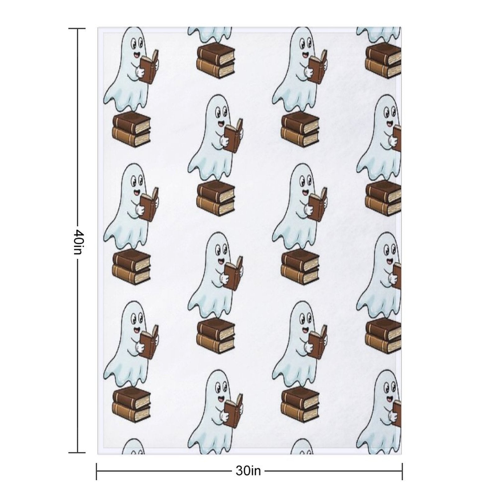 Ghost Reading Compact Throw Blanket