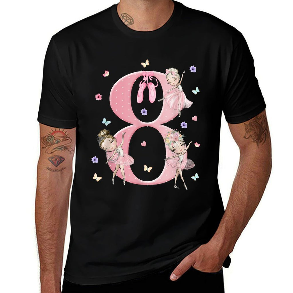 8 Year Old Girl Birthday Ideas 8th Bday Party Ballet Dancer  Quick-drying T-Shirt