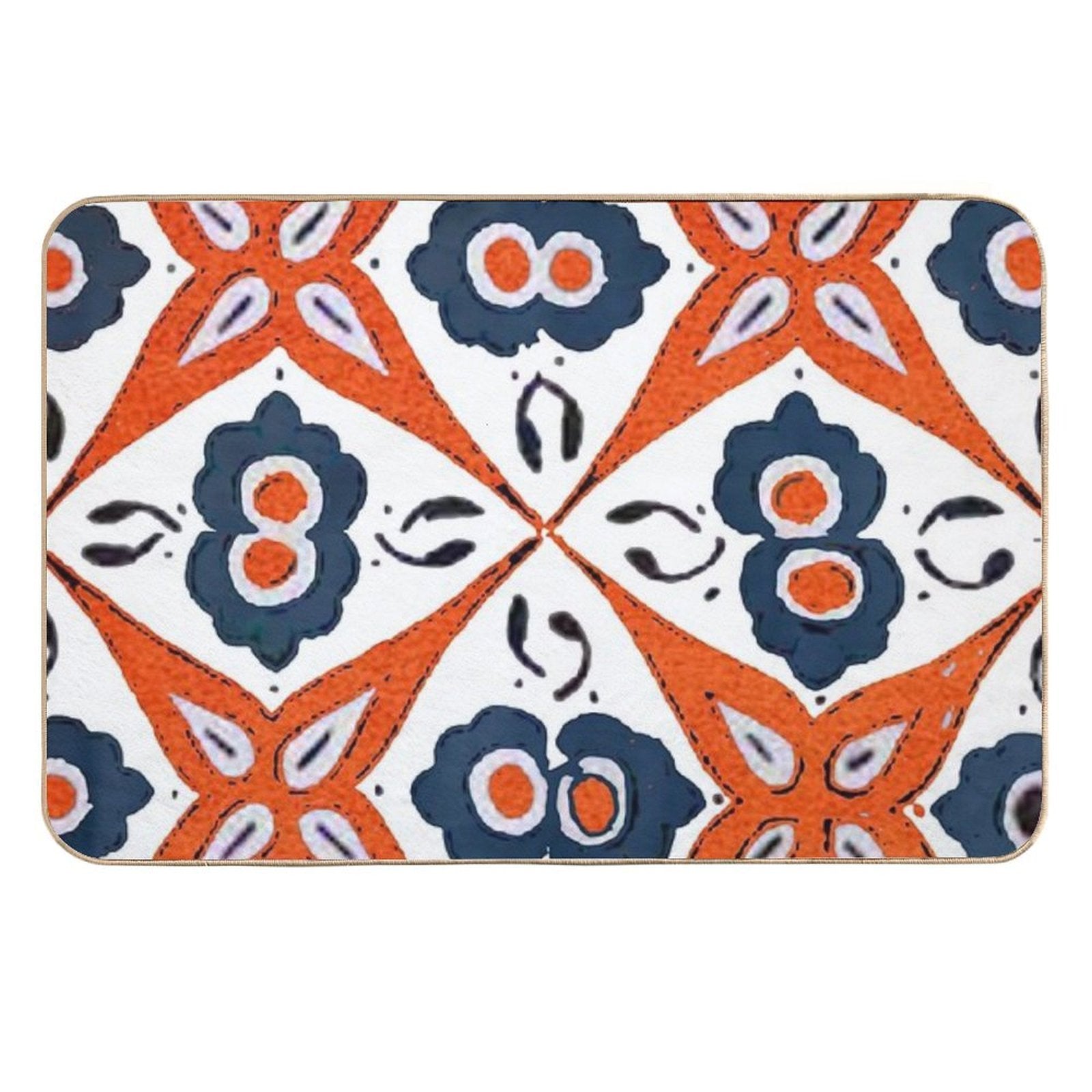 Colorful Moroccan Kilim  Boho Pillows Design  Absorbent Bath Mat
