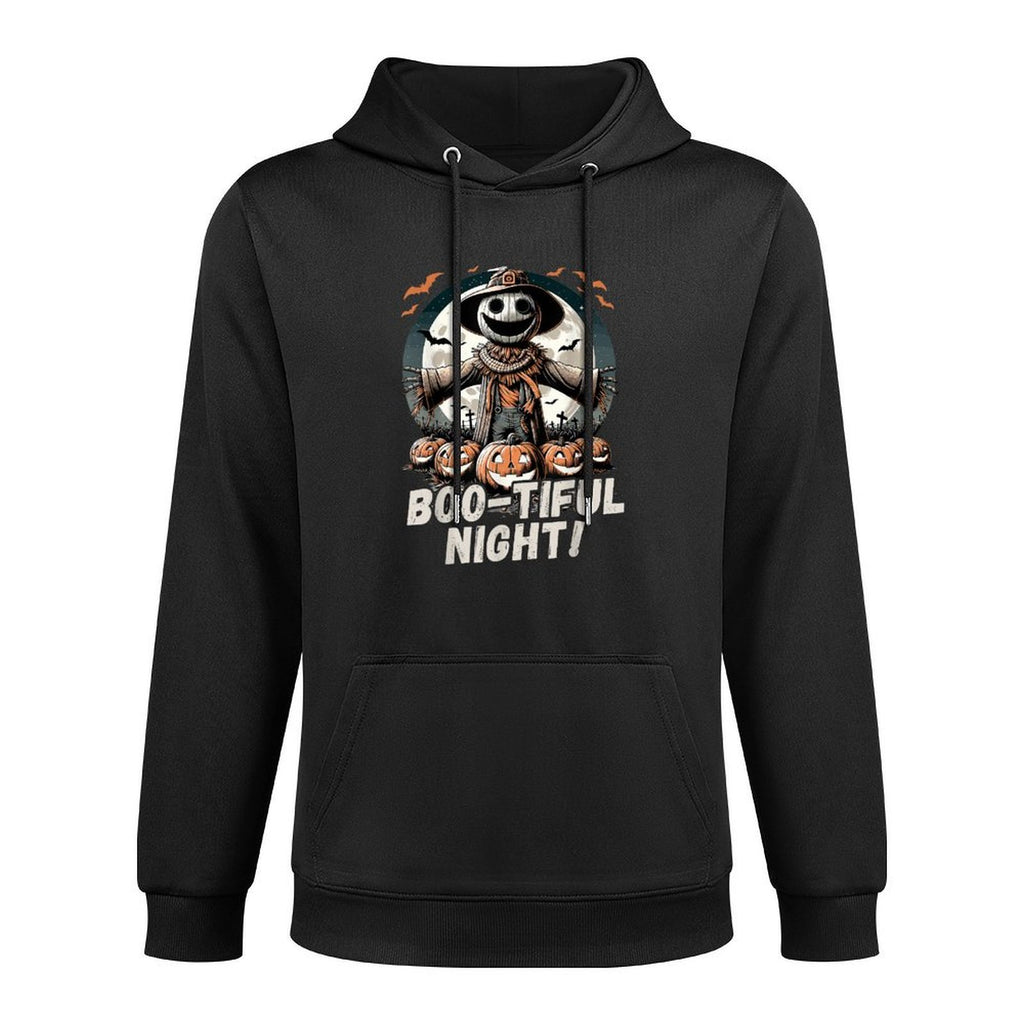 Scarecrow, Halloween, Boo-tiful Night, Festive, Twilight Relaxed Fit Hoodie
