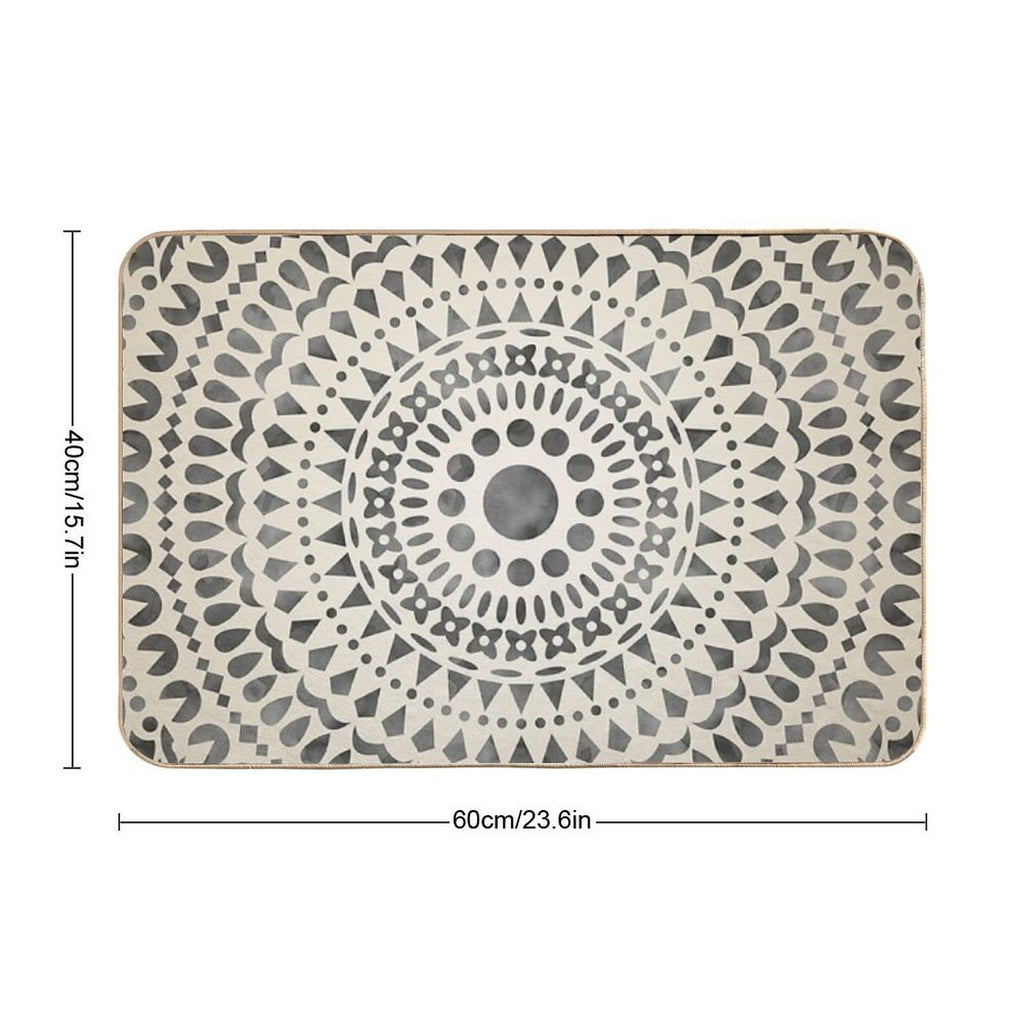 Watercolor Mandala Mandala10w  Multi-Purpose Bath Mat